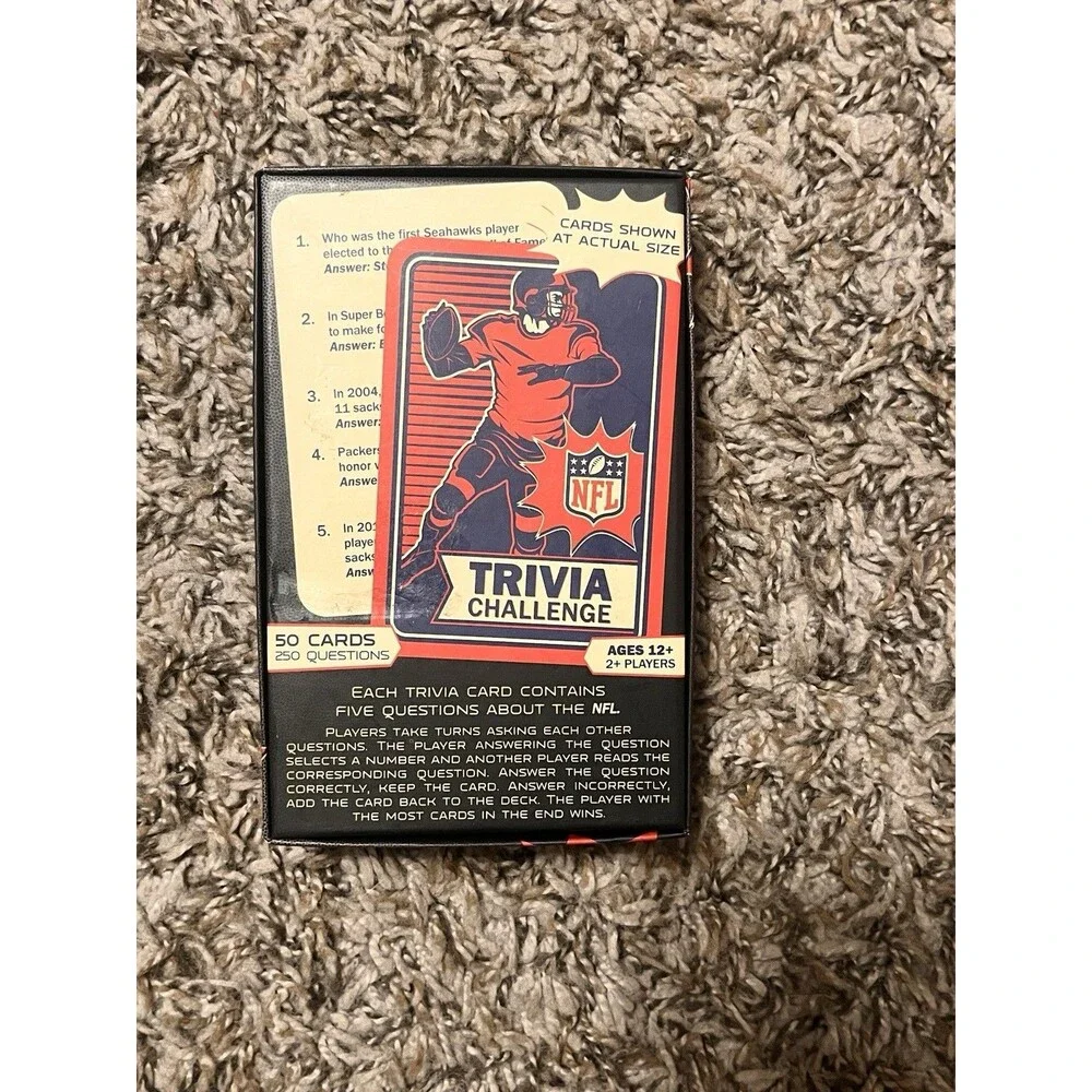 NFL Trivia Challenge - 50 Cards / 250 Questions